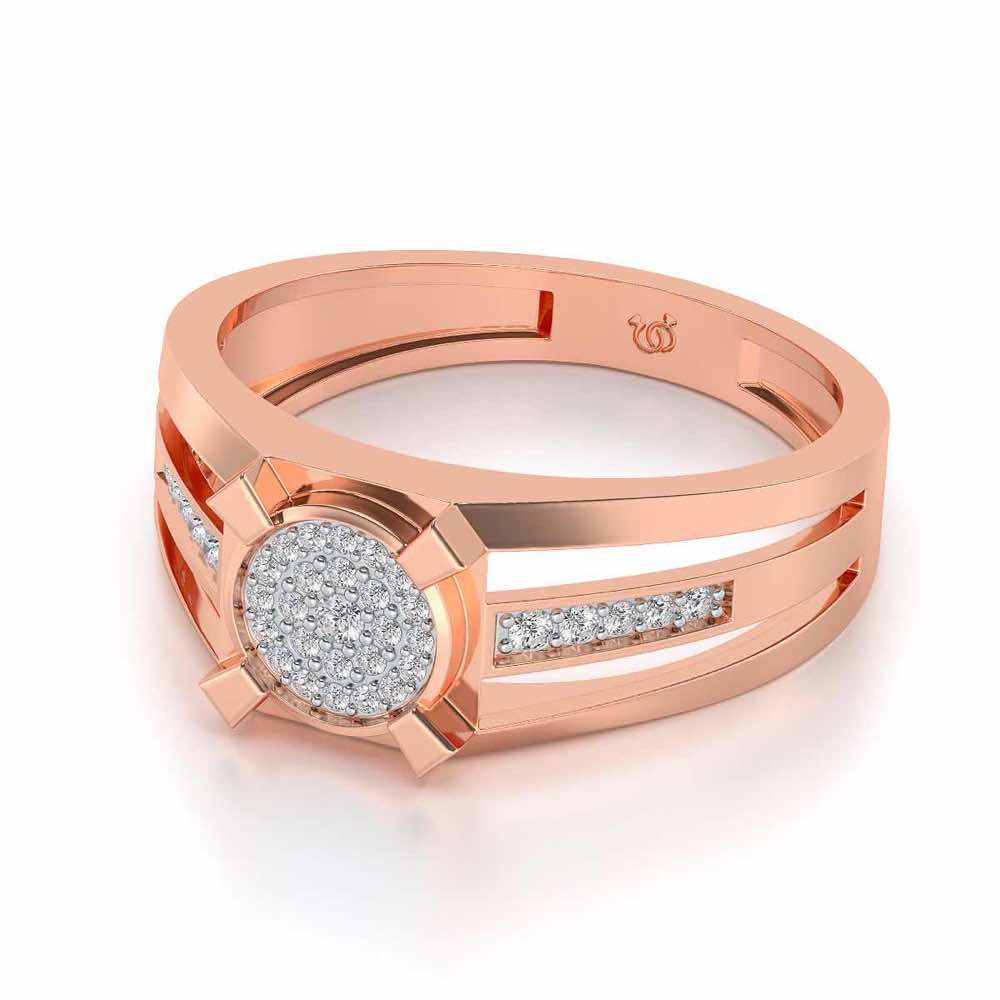 Mesmerizing Ring For Men - Rose Gold - Image 2
