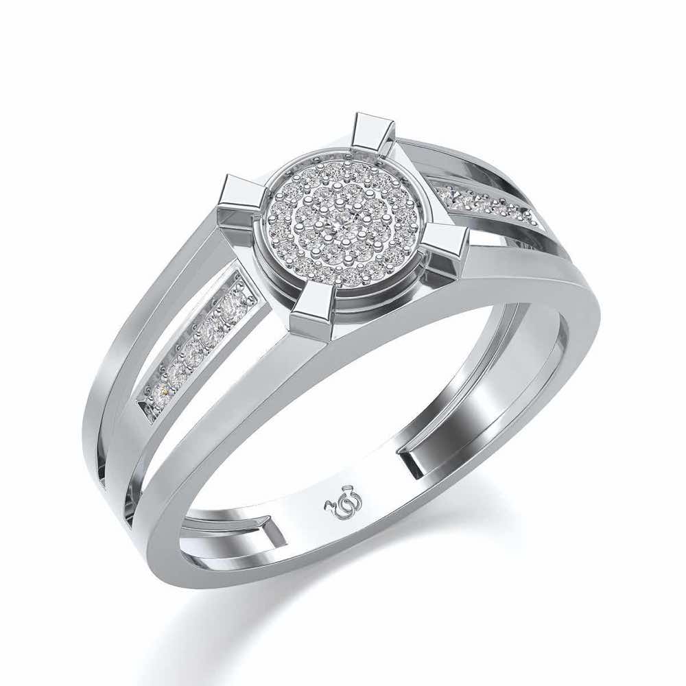 Mesmerizing Ring For Men - White Gold - Image 1