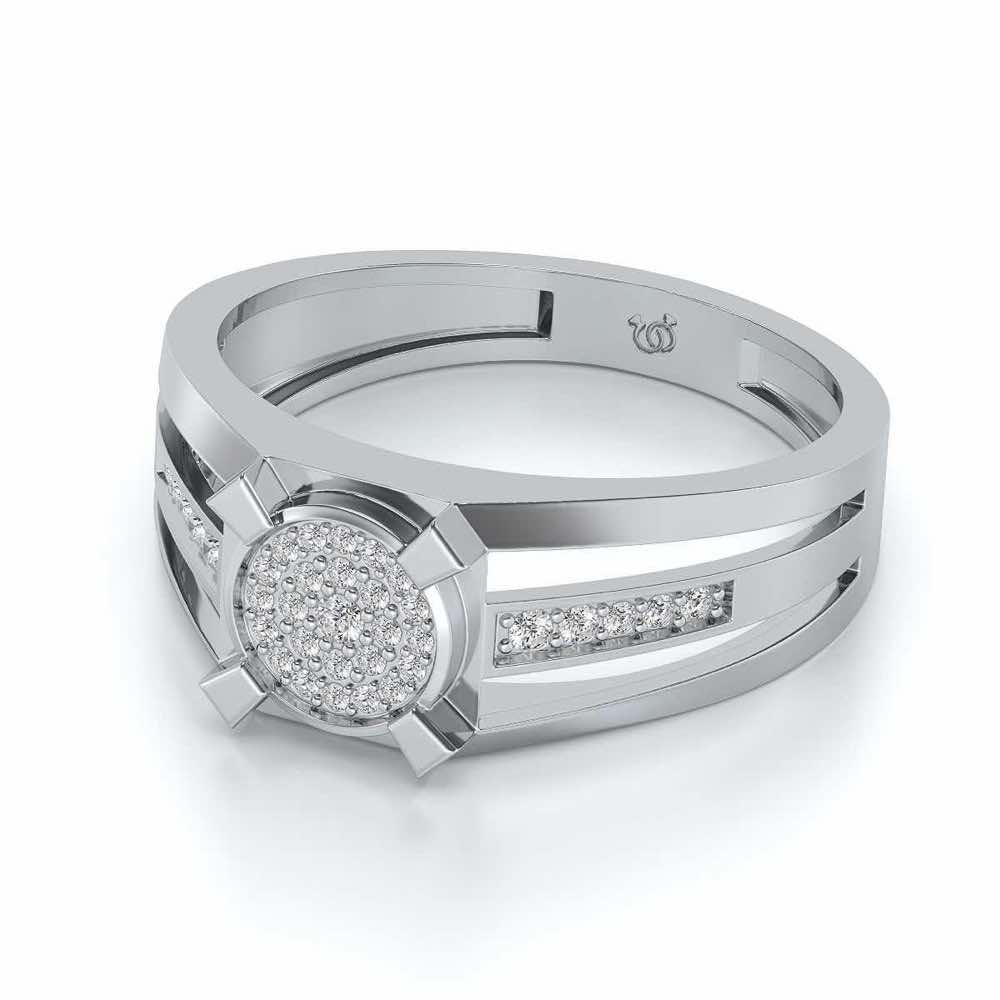 Mesmerizing Ring For Men - White Gold - Image 2