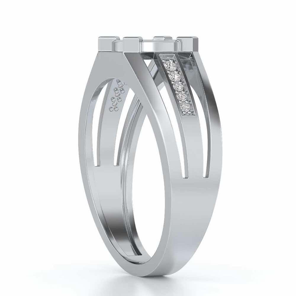 Mesmerizing Ring For Men - White Gold - Image 3