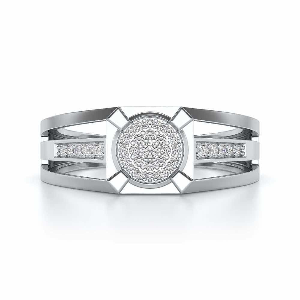 Mesmerizing Ring For Men - White Gold - Image 4