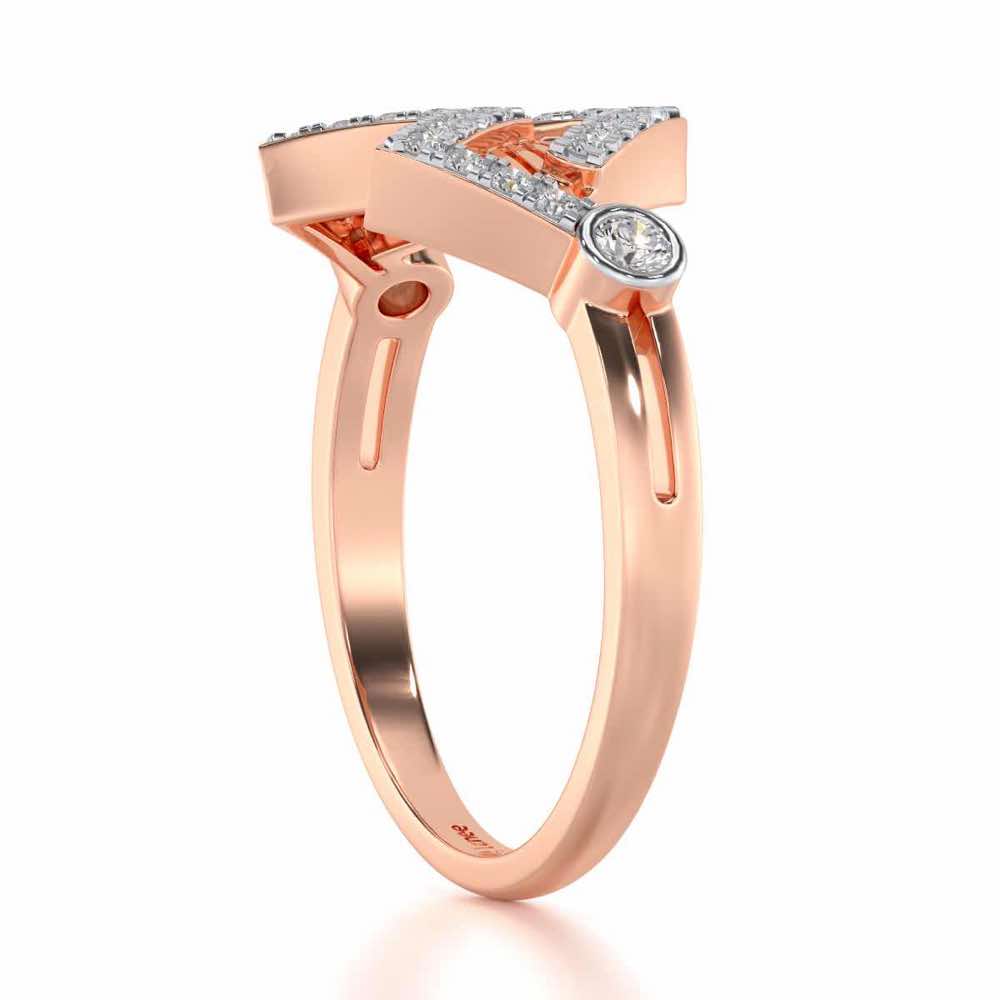 Metaverse Silver Ring - Rose Gold - Image 3