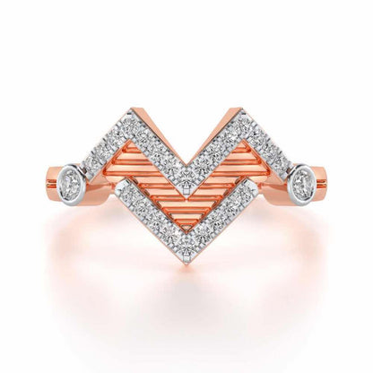 Metaverse Silver Ring - Rose Gold - Image 4