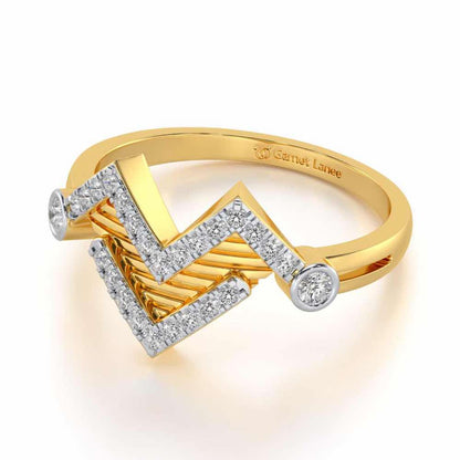 Metaverse Silver Ring - Yellow Gold - Image 2