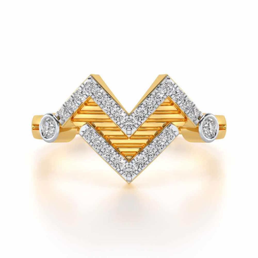 Metaverse Silver Ring - Yellow Gold - Image 4