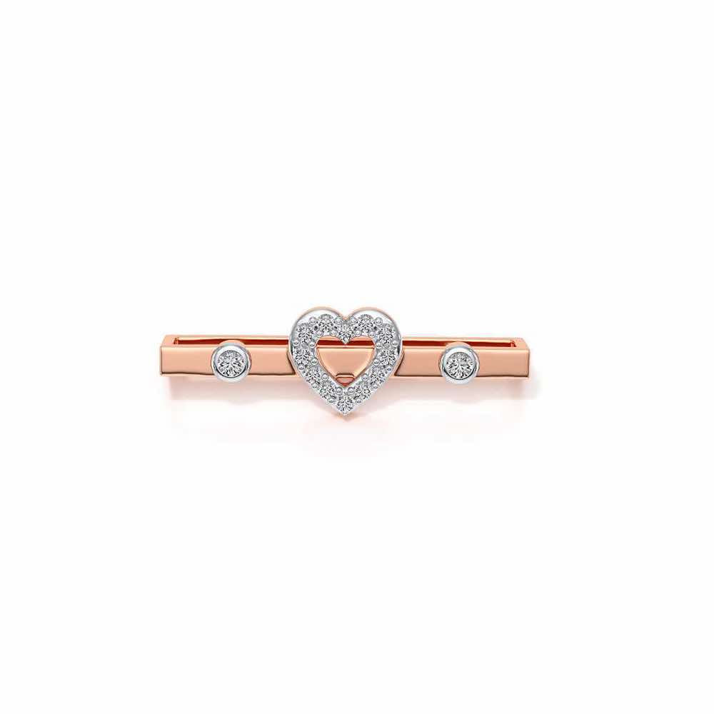 Mid Heart Silver Watch Band - Rose Gold - Image 2