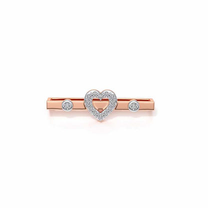 Mid Heart Silver Watch Band - Rose Gold - Image 2