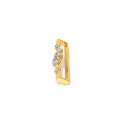 Mid Heart Silver Watch Band - Yellow Gold - Image 4