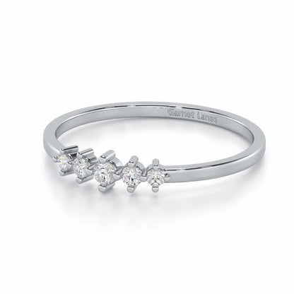 Midnight Mirage Silver Ring - White Gold - Image 2
