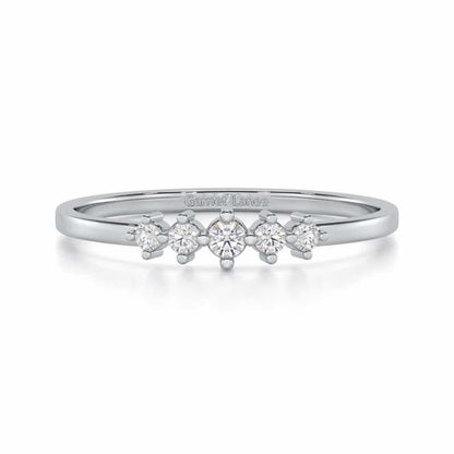Midnight Mirage Silver Ring - White Gold - Image 4