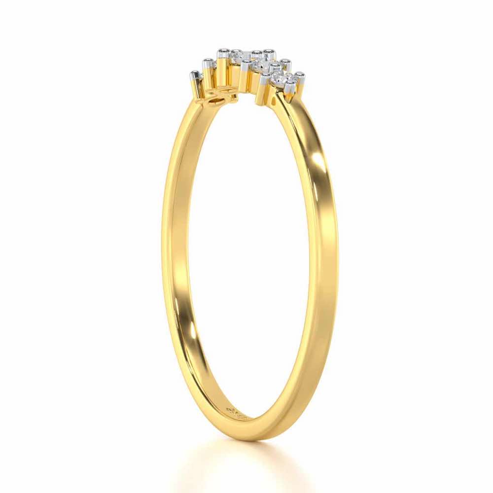 Midnight Mirage Silver Ring - Yellow Gold - Image 3