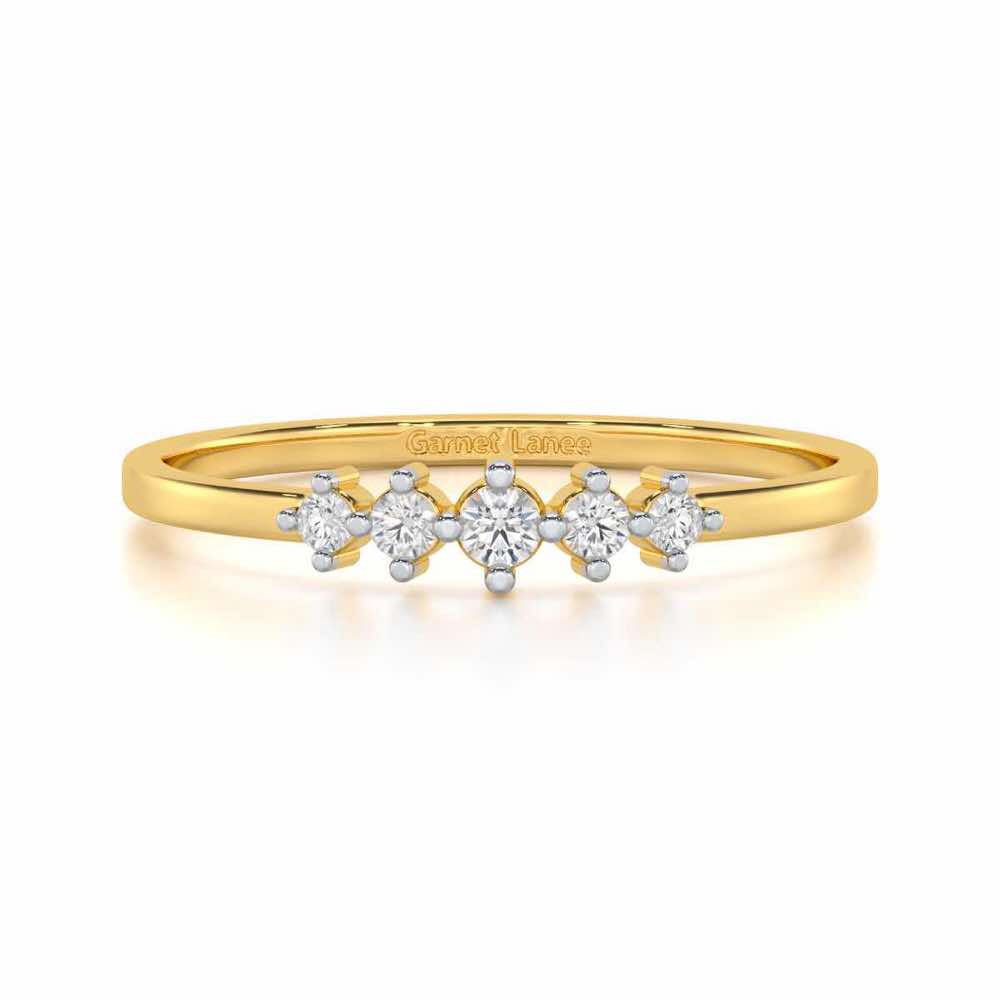 Midnight Mirage Silver Ring - Yellow Gold - Image 4
