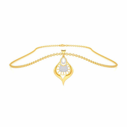 Milan Leela Silver Pendant - Yellow Gold - Image 3