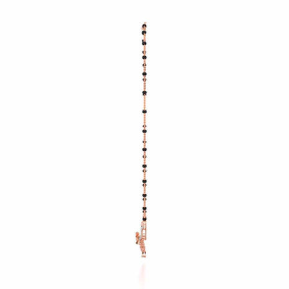 Mint Flora Silver Mangalsutra - Rose Gold - Image 4