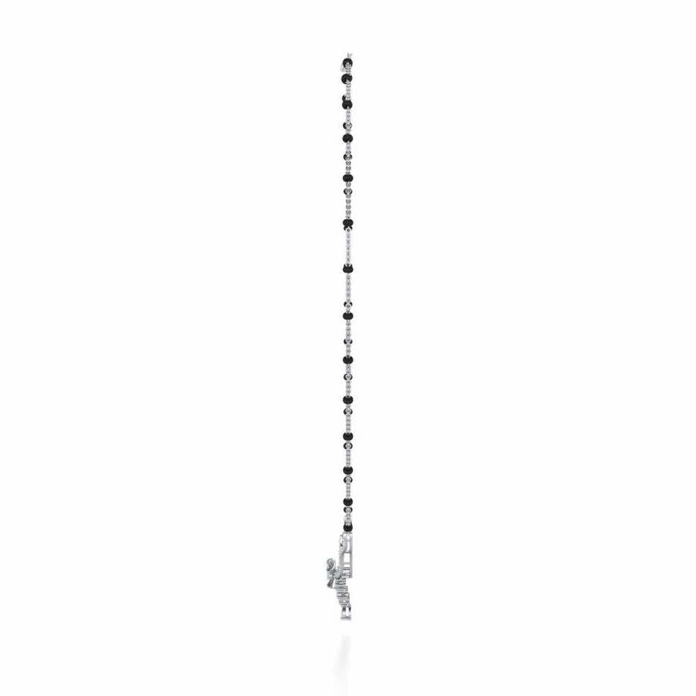 Mint Flora Silver Mangalsutra - White Gold - Image 4
