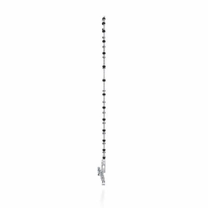 Mint Flora Silver Mangalsutra - White Gold - Image 4