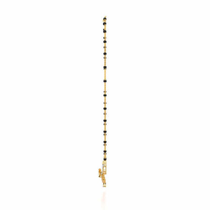 Mint Flora Silver Mangalsutra - Yellow Gold - Image 4