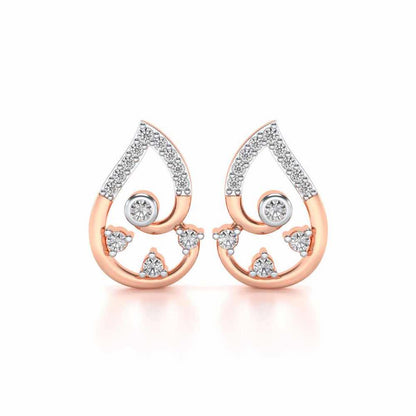 Modicum of Shine Silver Earrings - Rose Gold - Image 1