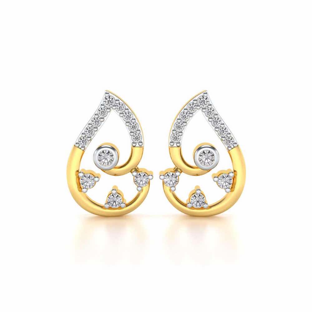 Modicum of Shine Silver Earrings - Yellow Gold - Image 1