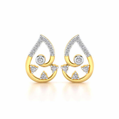 Modicum of Shine Silver Earrings - Yellow Gold - Image 1