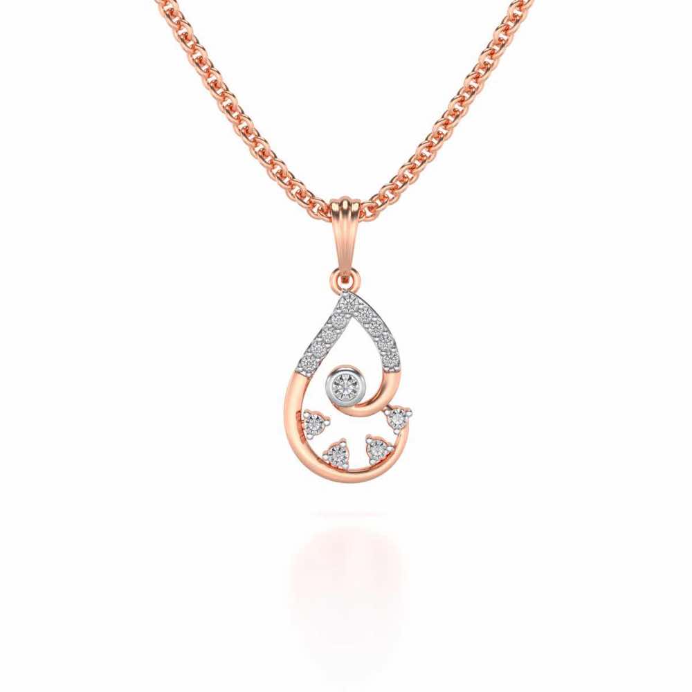 Modicum of Shine Silver Pendant - Rose Gold - Image 1