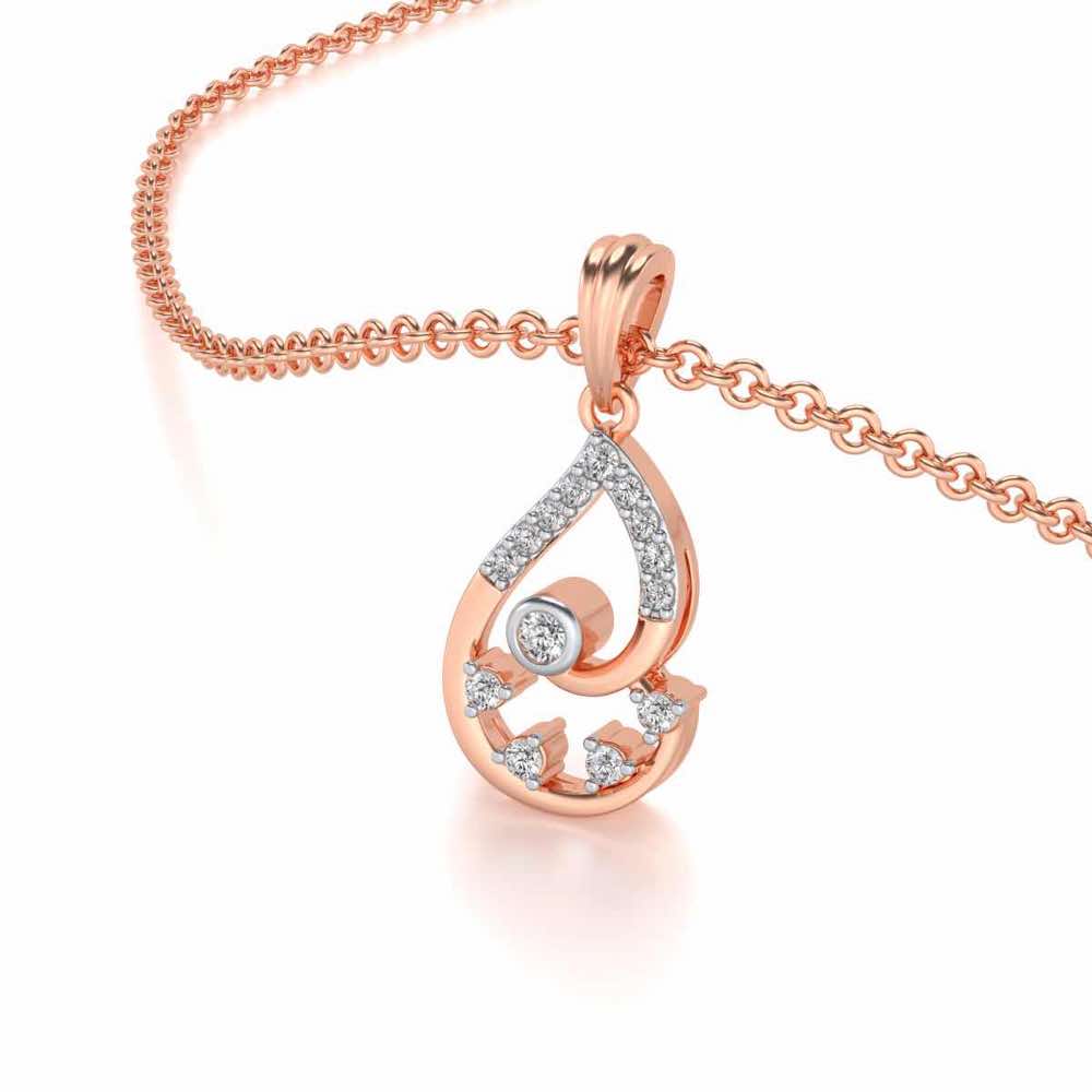 Modicum of Shine Silver Pendant - Rose Gold - Image 2
