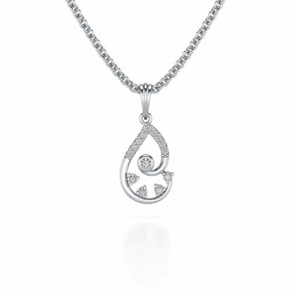 Modicum of Shine Silver Pendant - White Gold - Image 1