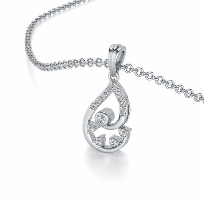 Modicum of Shine Silver Pendant - White Gold - Image 2