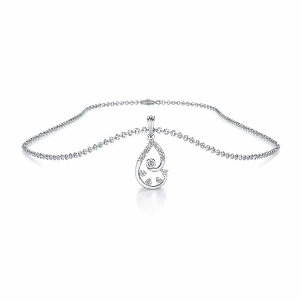 Modicum of Shine Silver Pendant - White Gold - Image 3