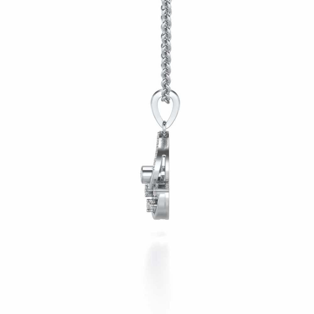 Modicum of Shine Silver Pendant - White Gold - Image 4