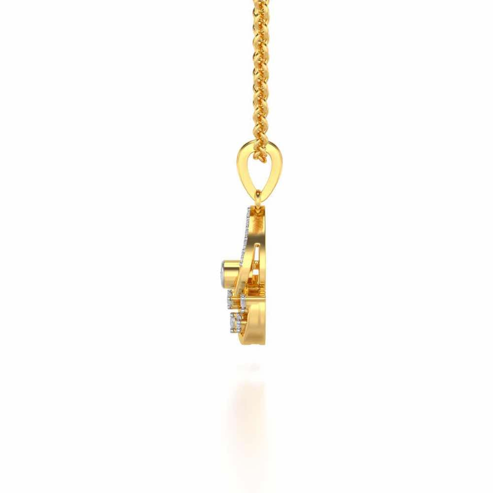 Modicum of Shine Silver Pendant - Yellow Gold - Image 4