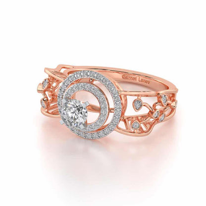 Moksha Solitaire Ring - Rose Gold - Image 2