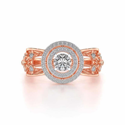 Moksha Solitaire Ring - Rose Gold - Image 4