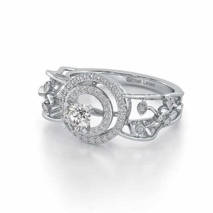 Moksha Solitaire Ring - White Gold - Image 2