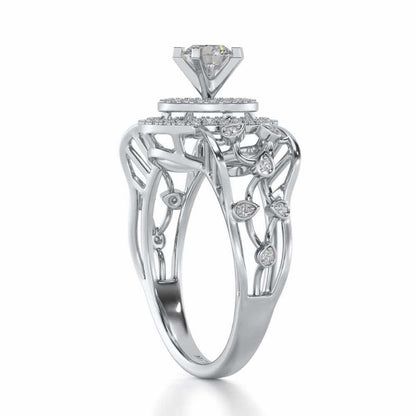 Moksha Solitaire Ring - White Gold - Image 3