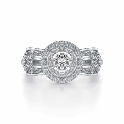 Moksha Solitaire Ring - White Gold - Image 4