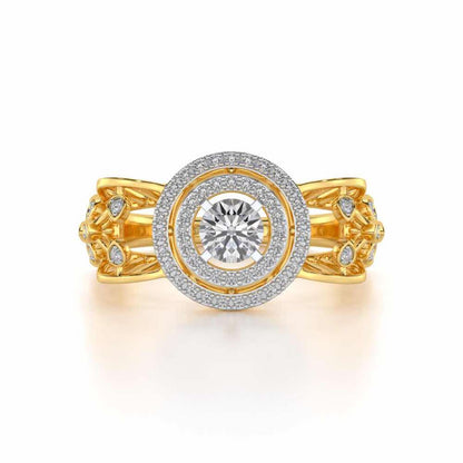 Moksha Solitaire Ring - Yellow Gold - Image 4