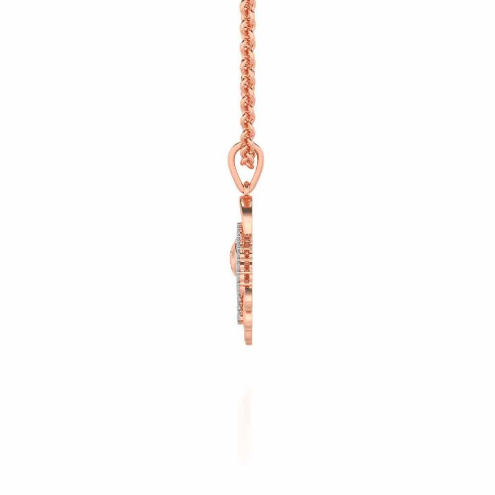 Mom's Heart Silver Pendant - Rose Gold - Image 3