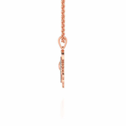 Mom's Heart Silver Pendant - Rose Gold - Image 3
