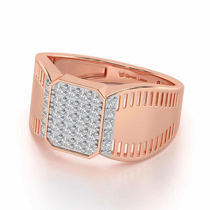Monarch Silver Ring For Men - Rose Gold - Image 2
