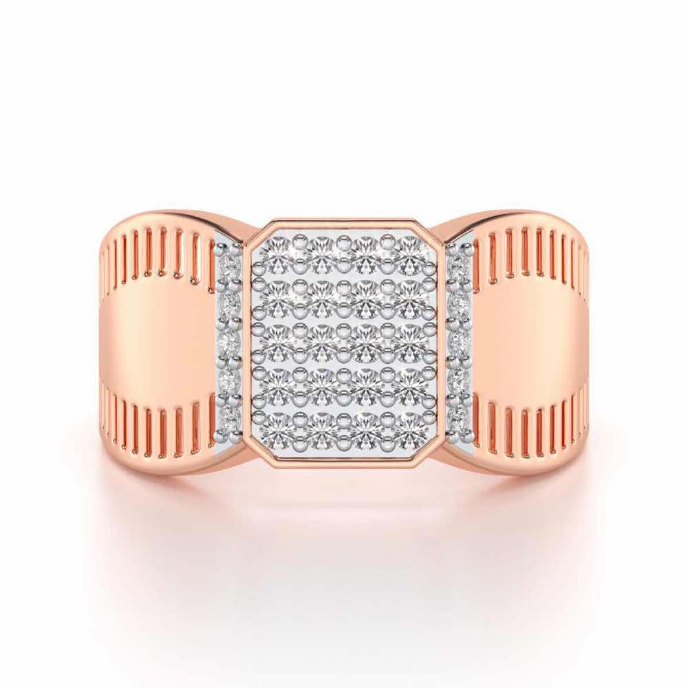 Monarch Silver Ring For Men - Rose Gold - Image 4