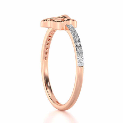 Moon C Silver Ring - Rose Gold - Image 3