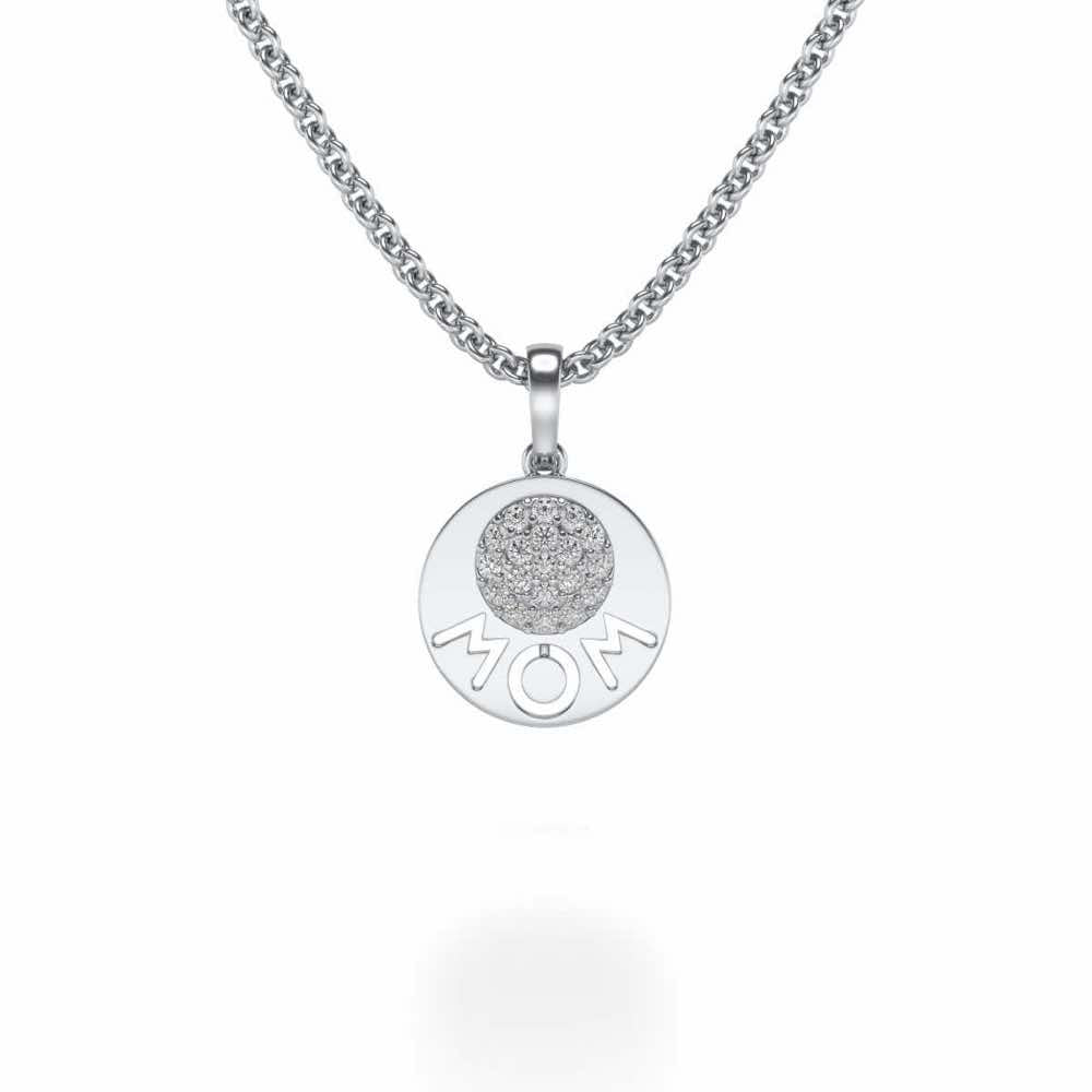 Mothercare Silver Pendant - White Gold - Image 1