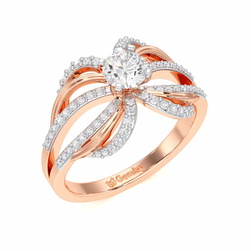 Mystic Grace Solitaire Ring - Rose Gold - Image 1