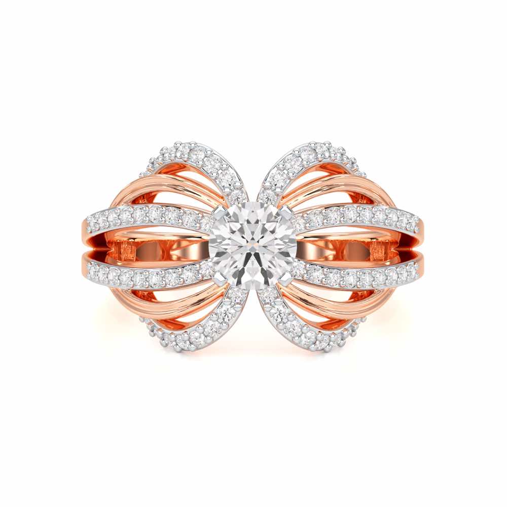Mystic Grace Solitaire Ring - Rose Gold - Image 4