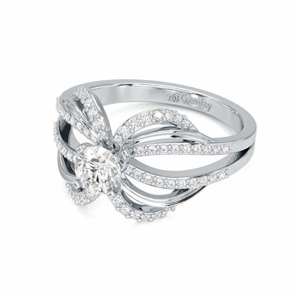 Mystic Grace Solitaire Ring - White Gold - Image 2