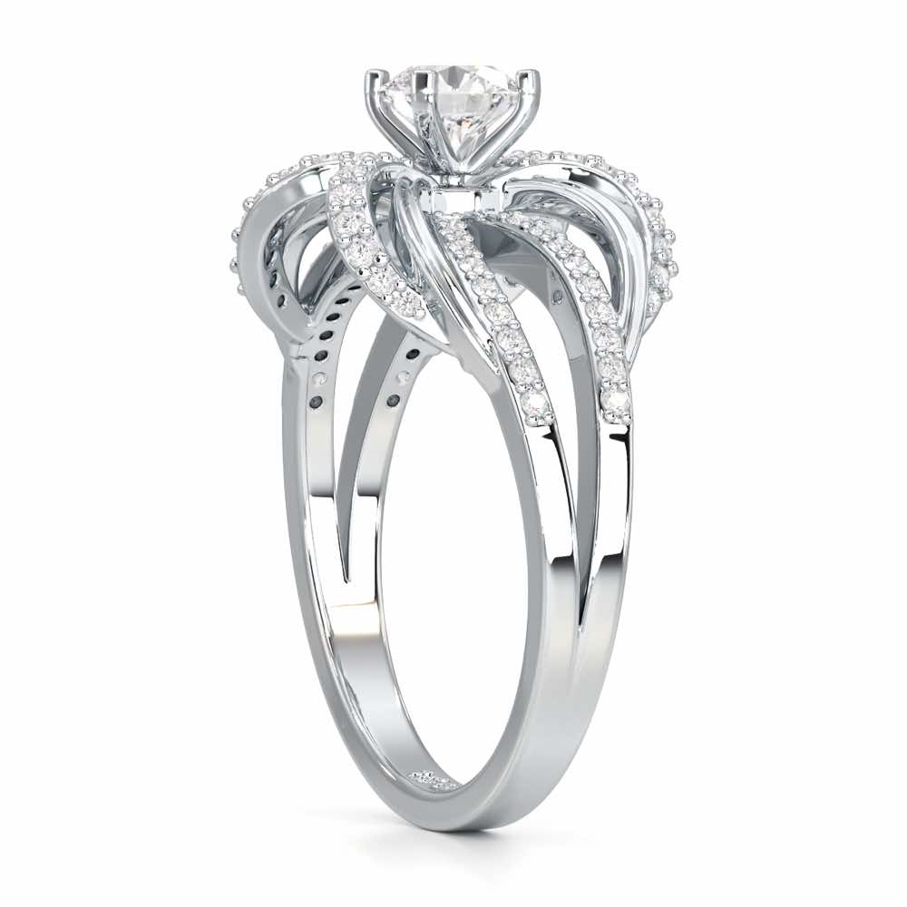 Mystic Grace Solitaire Ring - White Gold - Image 3