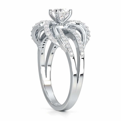 Mystic Grace Solitaire Ring - White Gold - Image 3