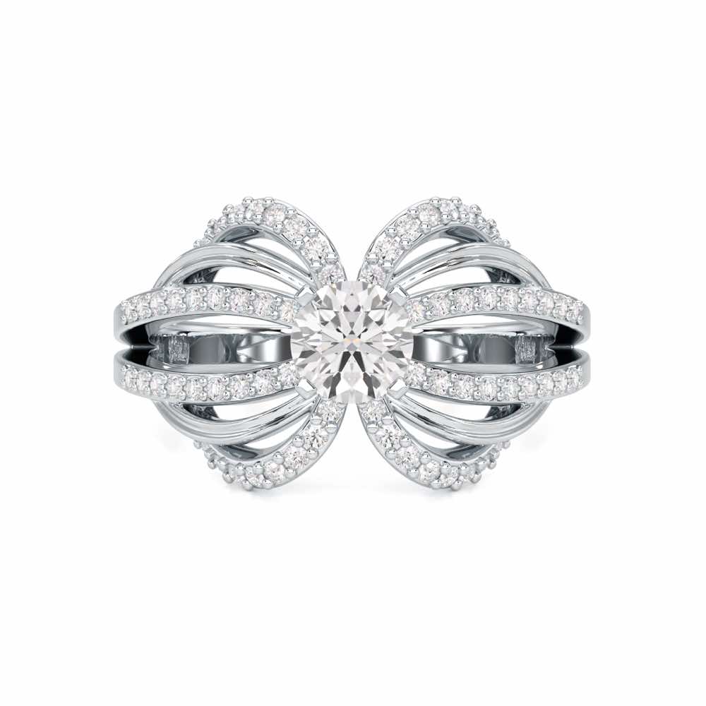 Mystic Grace Solitaire Ring - White Gold - Image 4