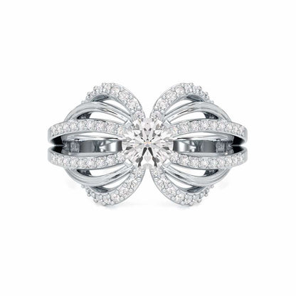 Mystic Grace Solitaire Ring - White Gold - Image 4